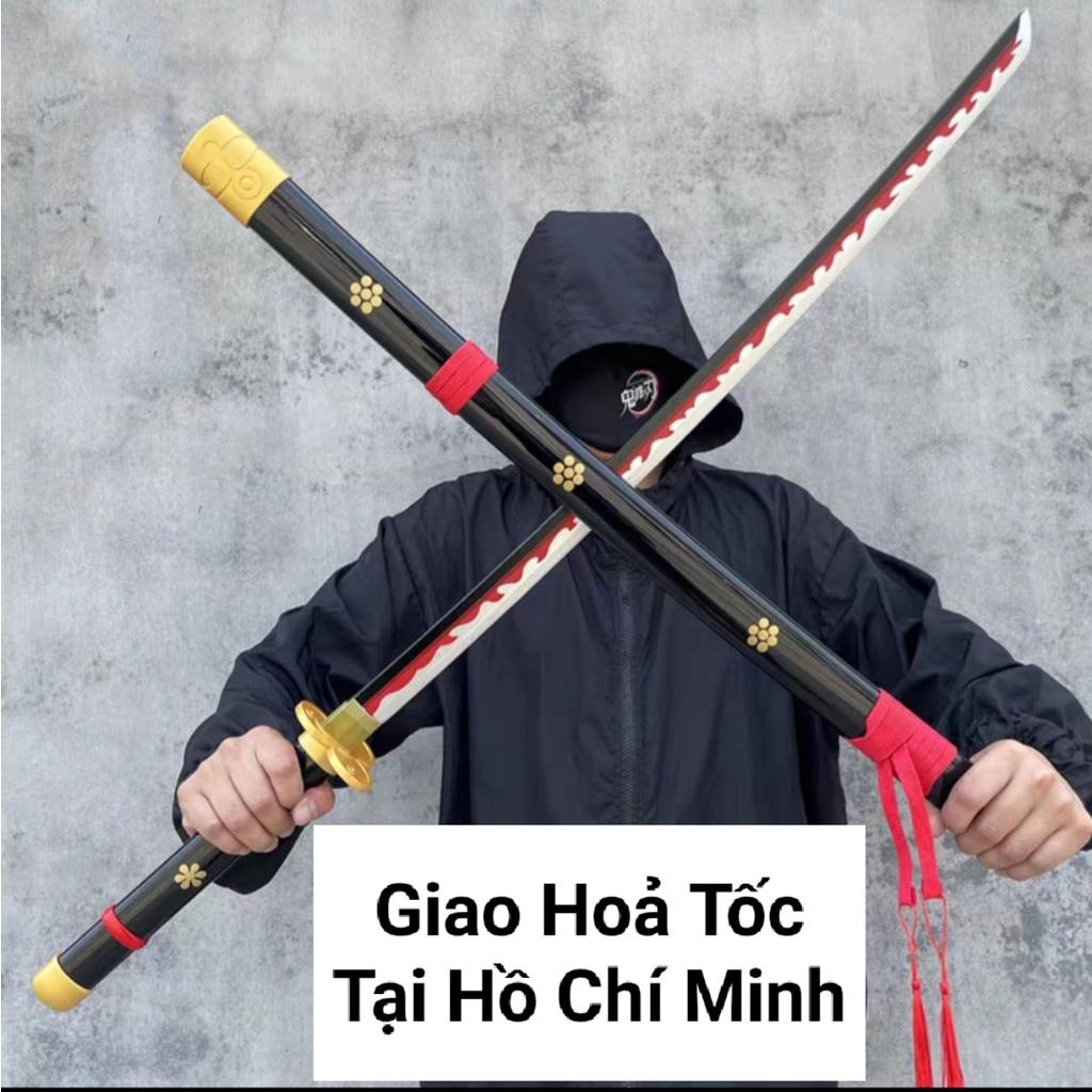 (Giao Hỏa Tốc HCM) Đạo Cụ Cosplay Zoro One Piece Thanh Enma đen Dài 100cm