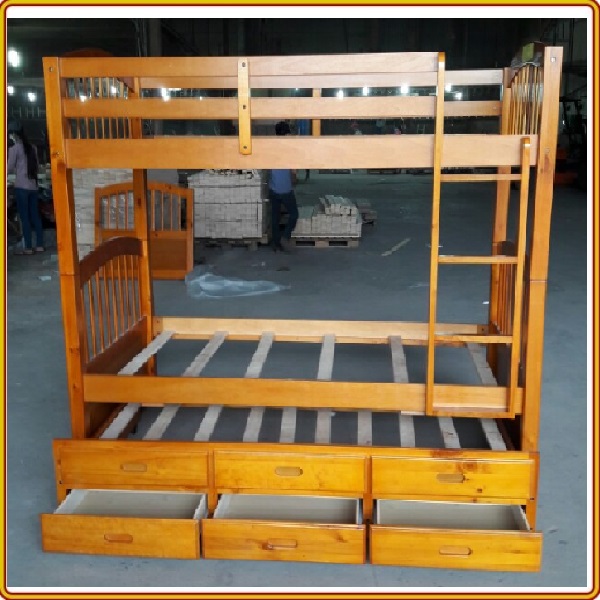 Giường Tầng GT079 (3 TẦNG) OAK