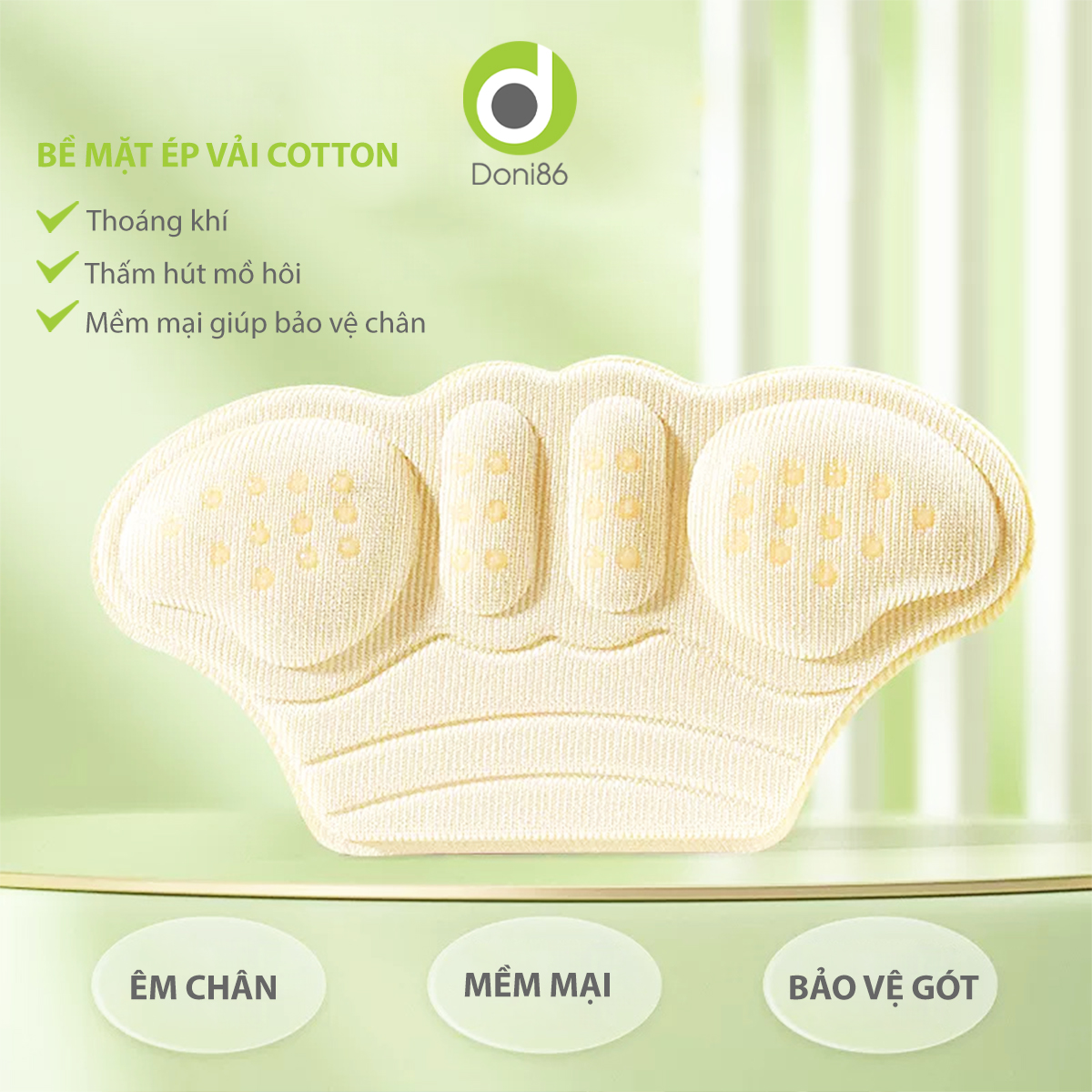 Combo 2 cặp lót giày cao gót hình cánh bướm giúp giảm size, chống trầy da, tuột gót - Doni - DOPK275