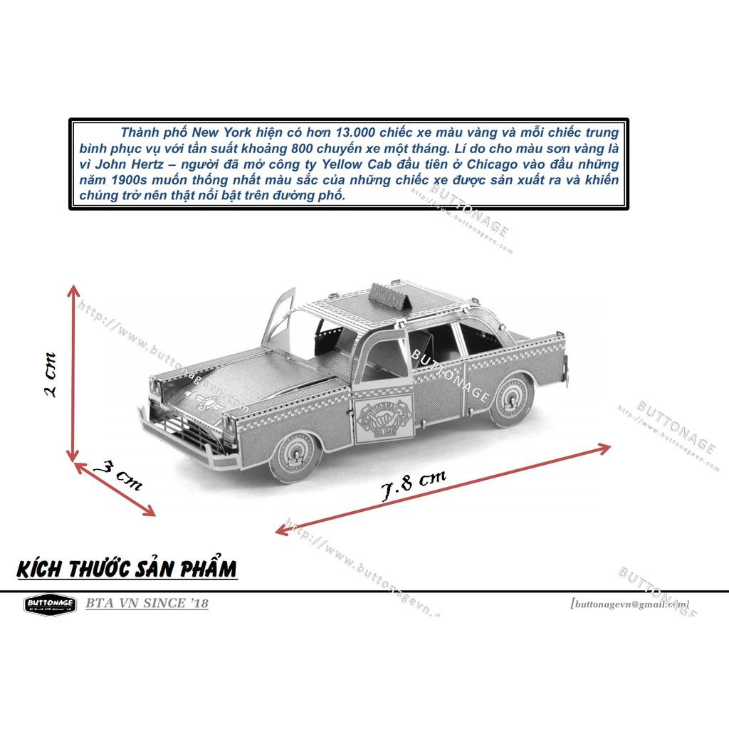 Mô Hình Lắp Ráp 3d Xe Taxi Thành Phố NewYork