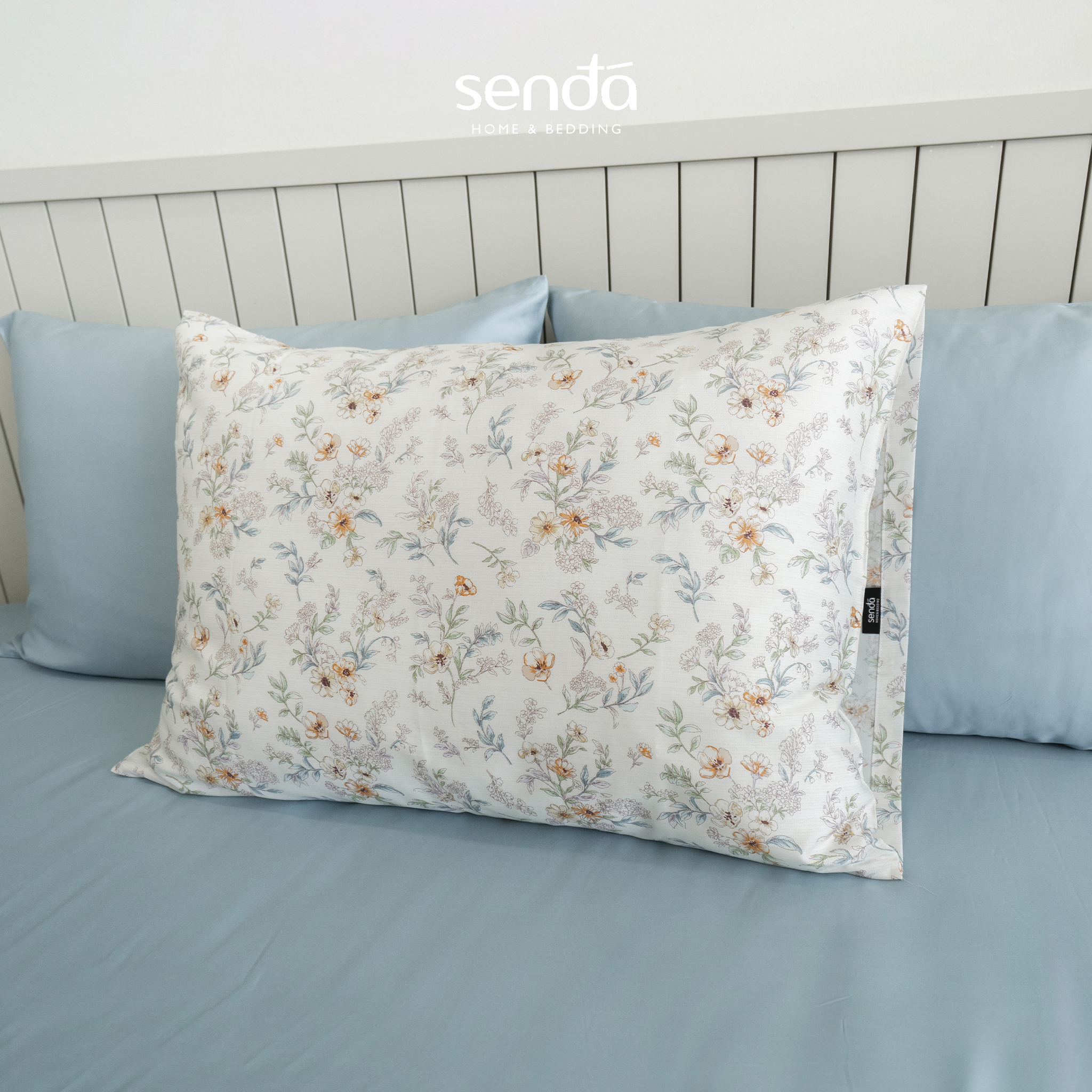 Vỏ gối Lụa Tencel 50x70 45x65 cm Sen Đá Home Bedding cao cấp họa tiết, áo, bao gối nằm 100% Lyocell 60s