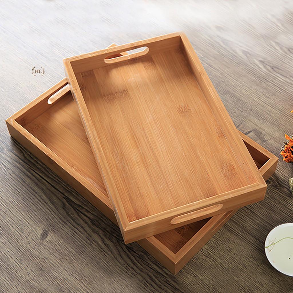 KHAY TRÀ GỖ TRE CAO CẤP CÓ TAY CẦM | KHAY TAY BẰNG