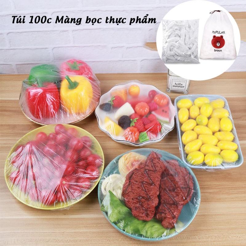 COMBO 100 MÀNG BỌC THỰC PHẨM PE – TÚI GẤU