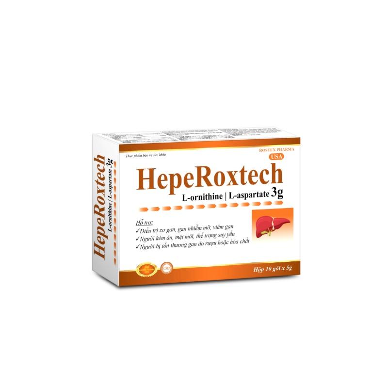 Hepe Roxtech - Viêm gan - Xơ gan - Hộp 10 gói - Rostex- Tủ Thuốc Bảo Châu