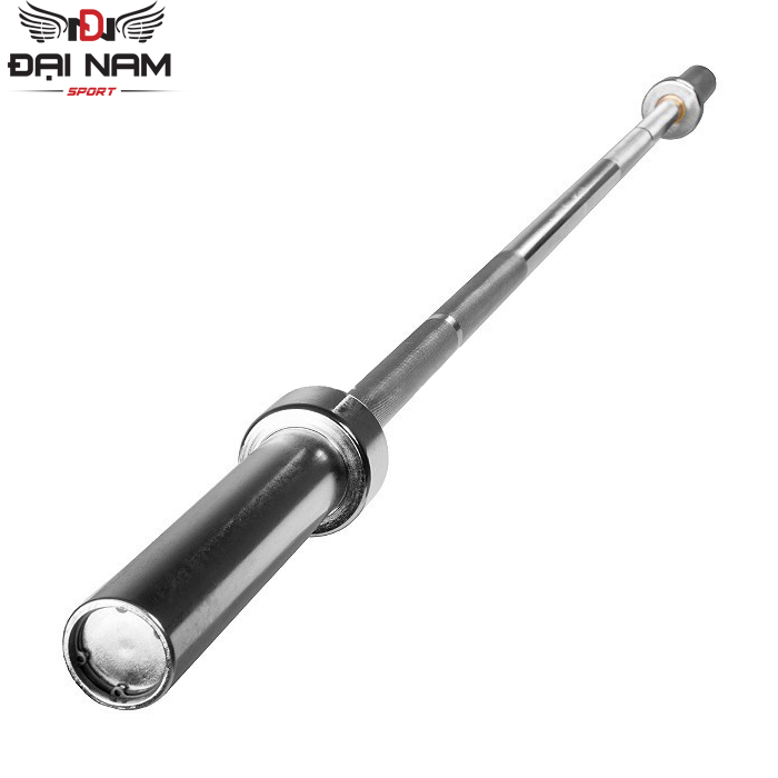 Đòn Tạ Dài 1m8 Inox Phi 50 (Nặng 11kg) Nhập Khẩu Đại Nam Sport + Kèm 2 Khóa Tạ