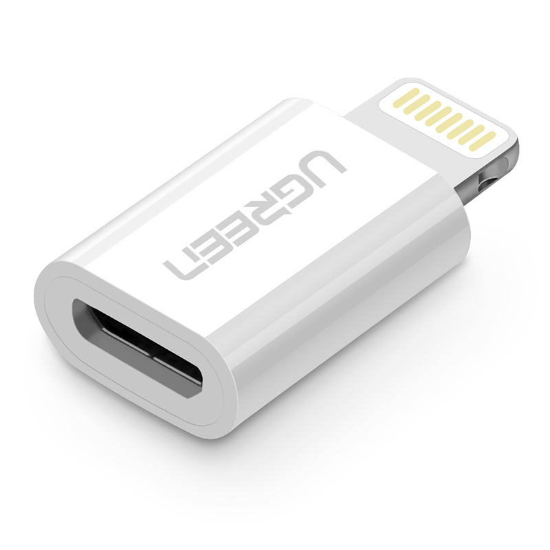 Đầu chuyển đổi Micro USB sang Lightning có chứng chỉ MFI UGREEN US164 20745 - Hàng Chính Hãng