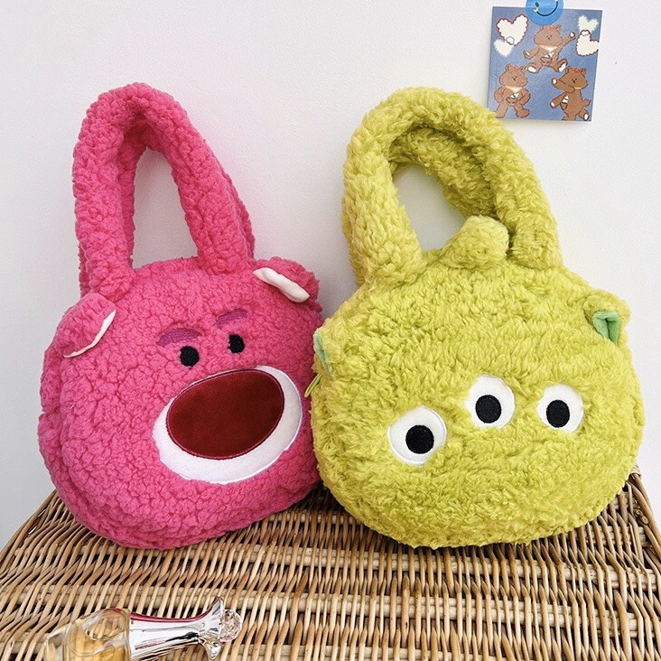 Túi Đeo Vai Hình Thú Nhồi Bông Đáng Yêu - Túi Đeo Gấu Lotso Đi Chơi Đựng Mỹ Phẩm
