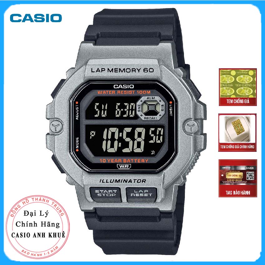 [ FREESHIP ] Đồng Hồ Casio Nam WS-1400H-1BV Chính Hãng