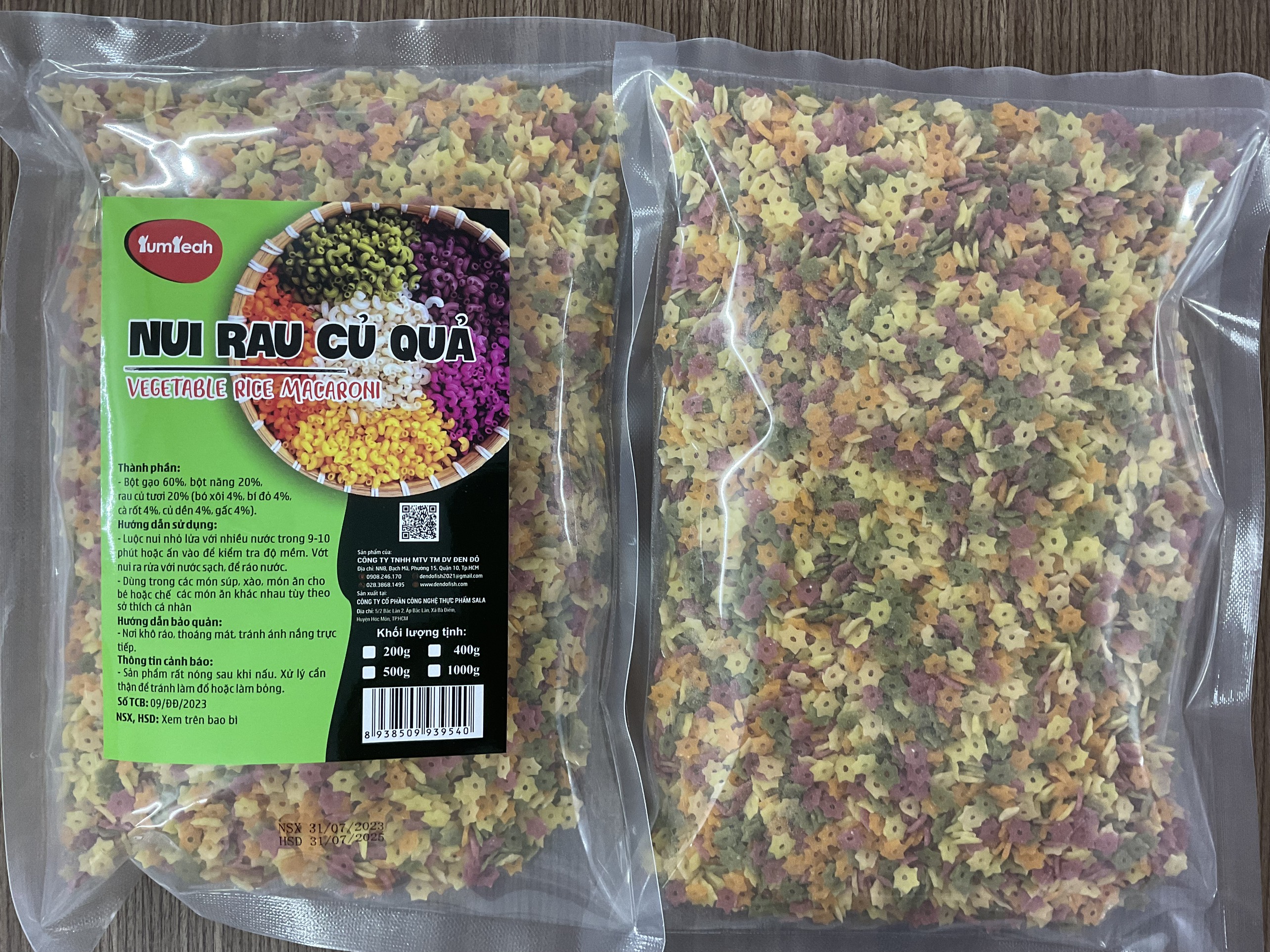 NUI RAU CỦ 500g