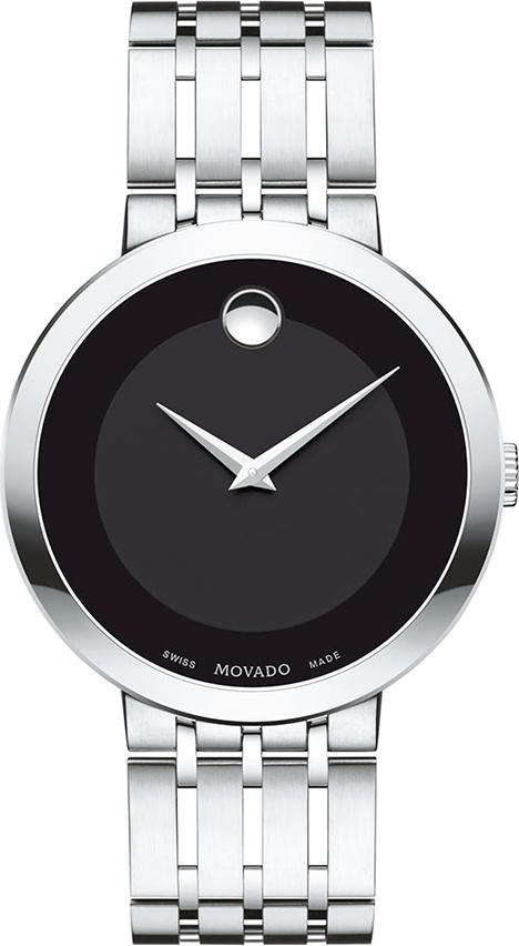 Đồng Hồ Nam Dây Kim Loại Movado 0607057 (39mm) - Mặt Đen