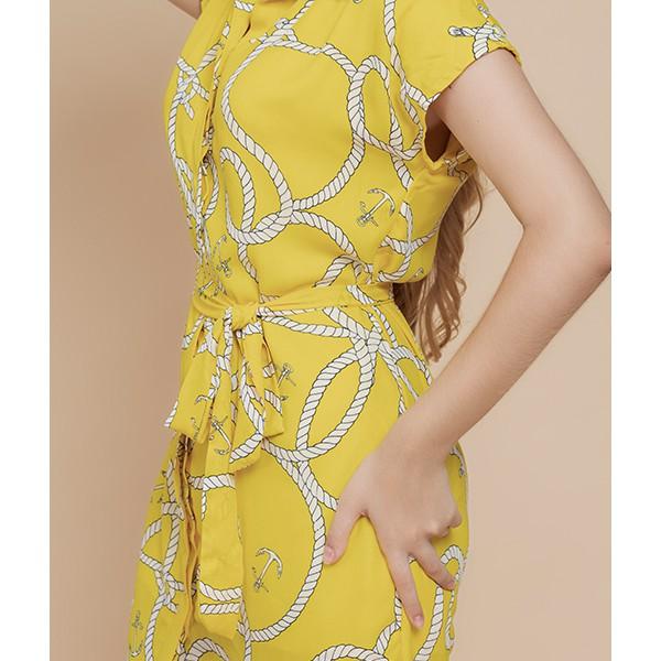 Đầm sơ mi nữ Callia Yee suông tay dơi