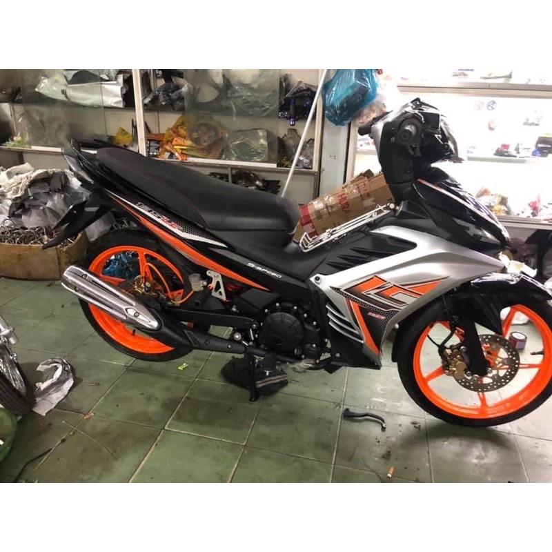 Tem rời exciter 135 Lc cam bạc đen