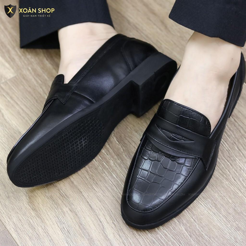 Giày lười DA BÒ MỀM 100% ĐẾ CAO SU NON ĐÚC_MÃ g046