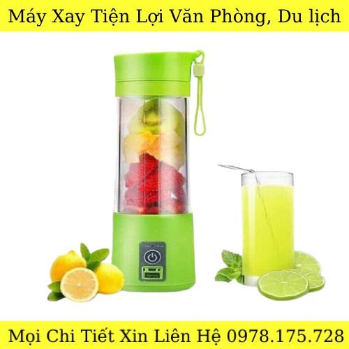 Máy Xay Sinh Tố Sạc Pin Mini Cầm Tay