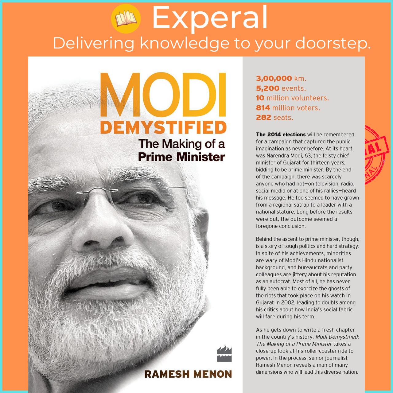 Sách - Modi Demystified: The Making of a Prime Minister by Ramesh Menon (hardcover)