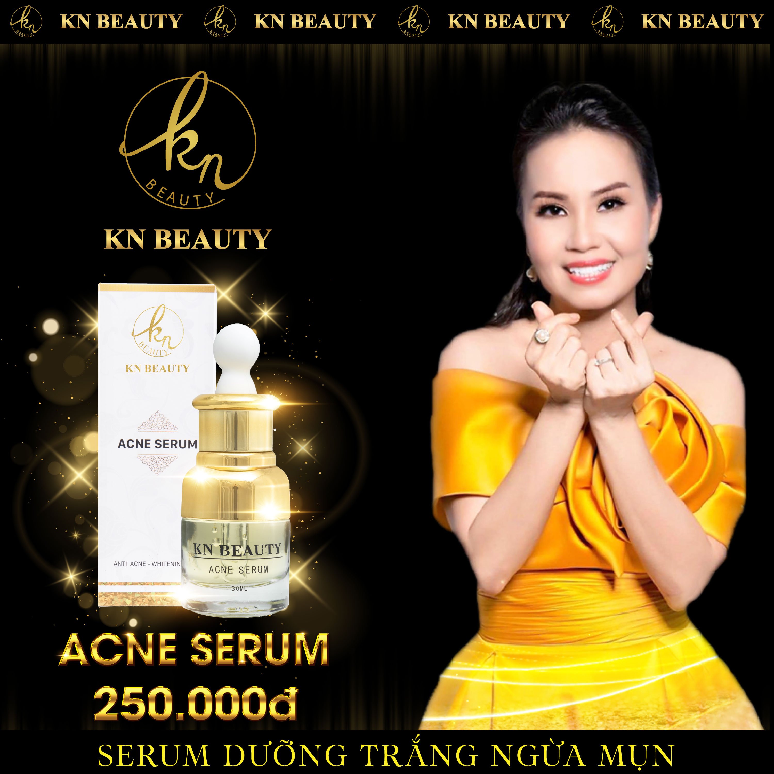 Serum dưỡng trắng ngừa mụn KN Beauty Acne Serum 30 ml