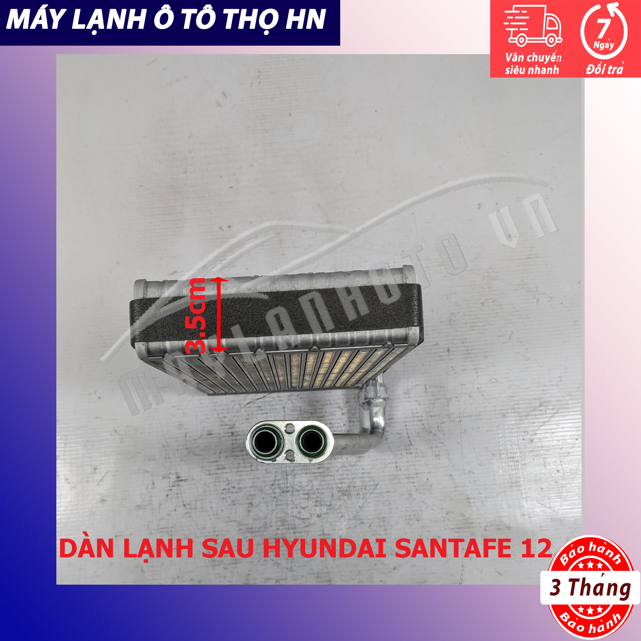 Dàn (giàn) lạnh Hyundai Santafe 2012 2013 2014 2015 2016 (giàn sau) hàng xịn Hàn Quốc 12 13 14 15 15