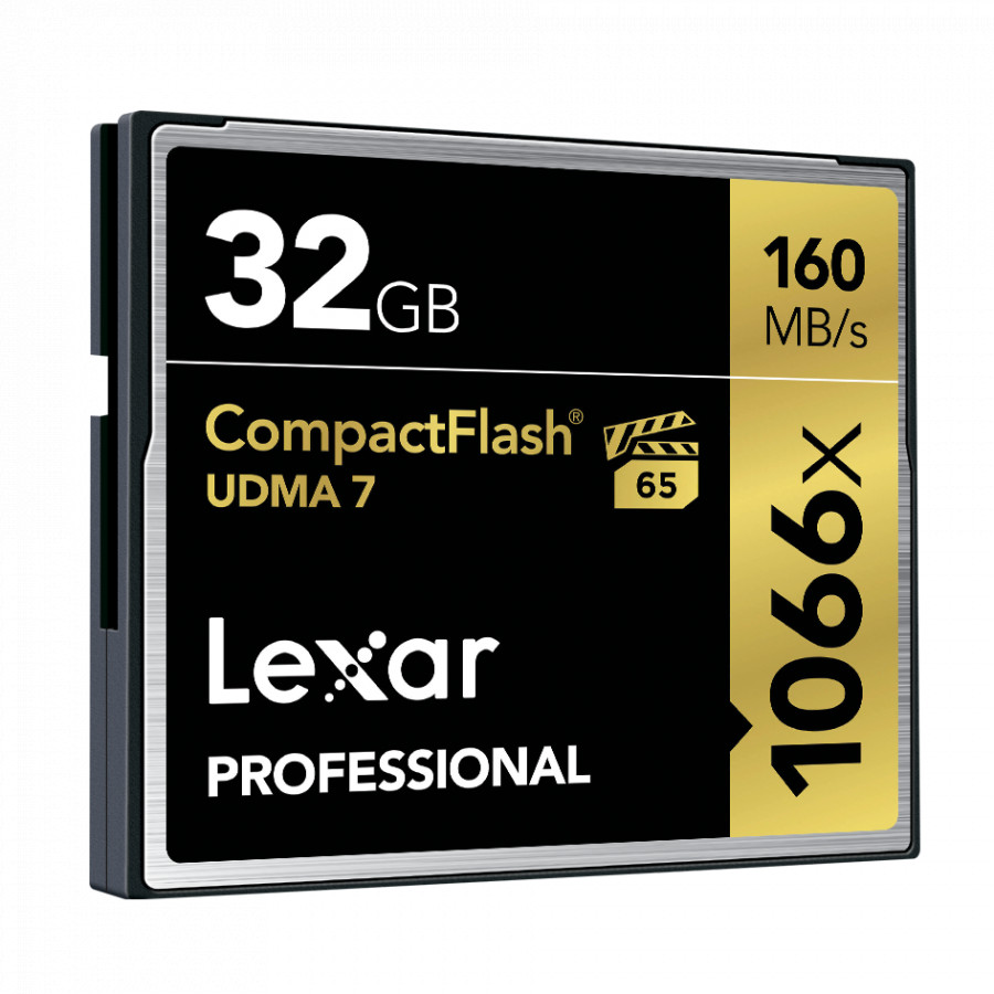 Thẻ Nhớ  Lexar CF 32GB Professional 1066x  (160 Mb/s) - Hàng chính hãng