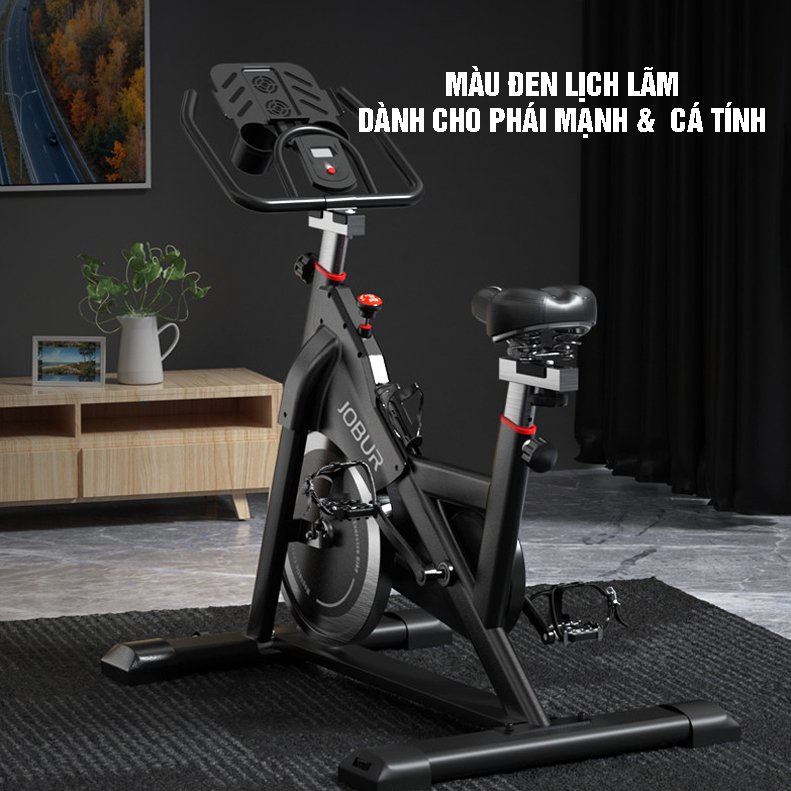 Xe Đạp Tập Thể Dục Tại Nhà JOBUR SPINBIKE GH-708L Hiển Thị Đầy Đủ Chỉ Số - Hàng Chính Hãng