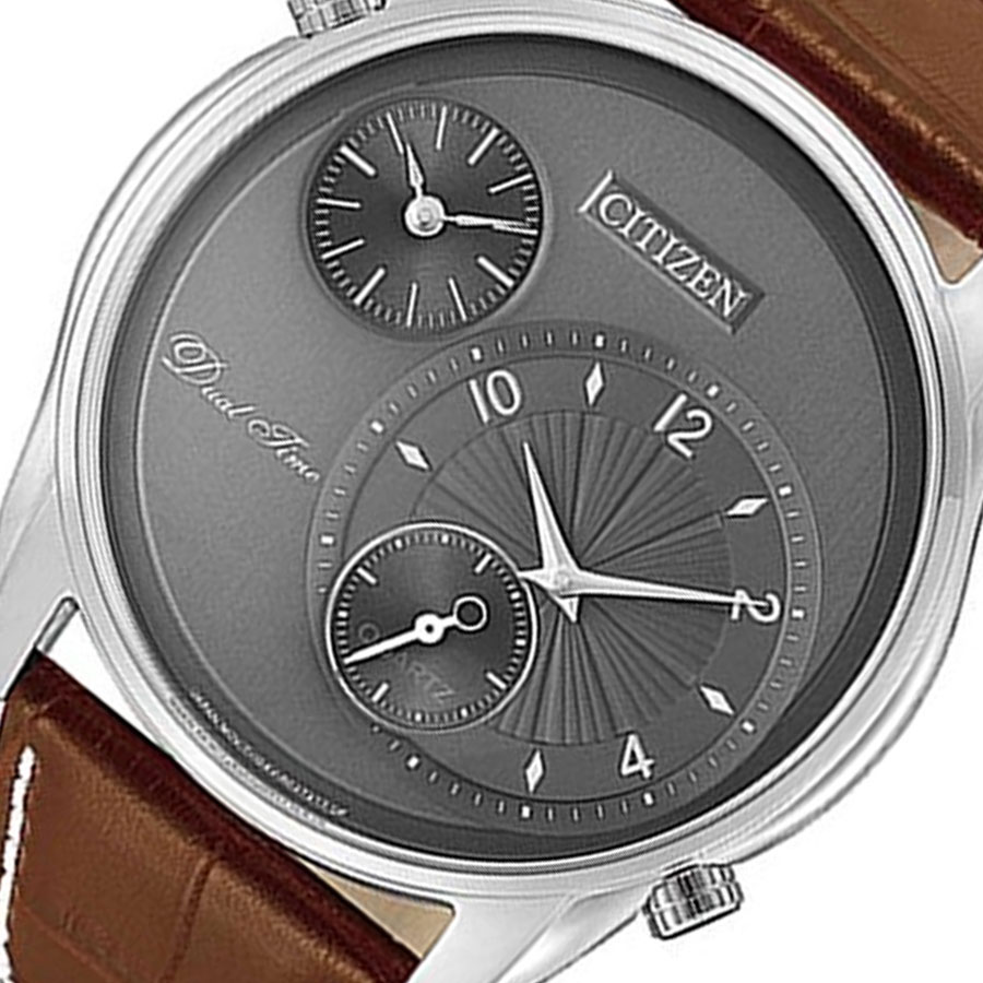 Đồng Hồ Nam Citizen Dây Da AO3030-16H - Mặt Xám