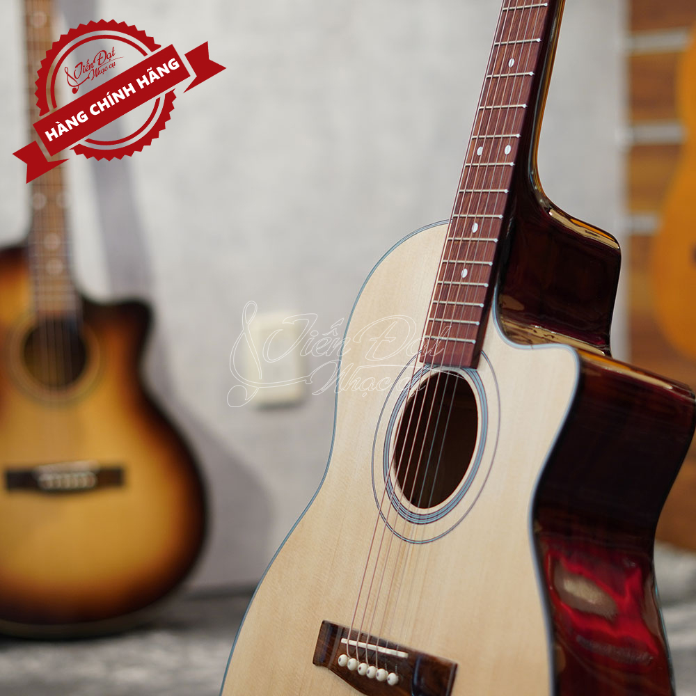 Đàn Guitar Acoustic Việt Nam GA-10EL Mặt Gỗ Thông Cao Cấp