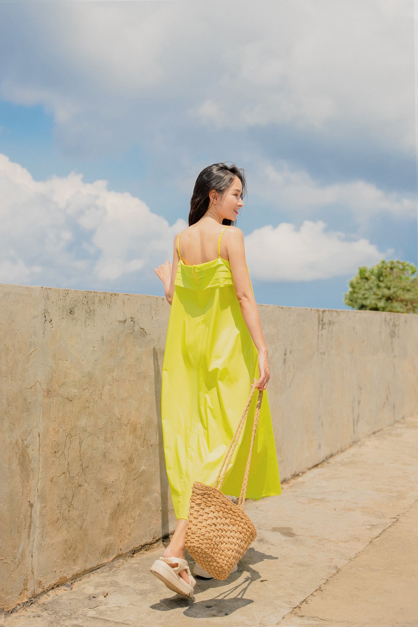 OLV - Đầm Venia Dress in Lime