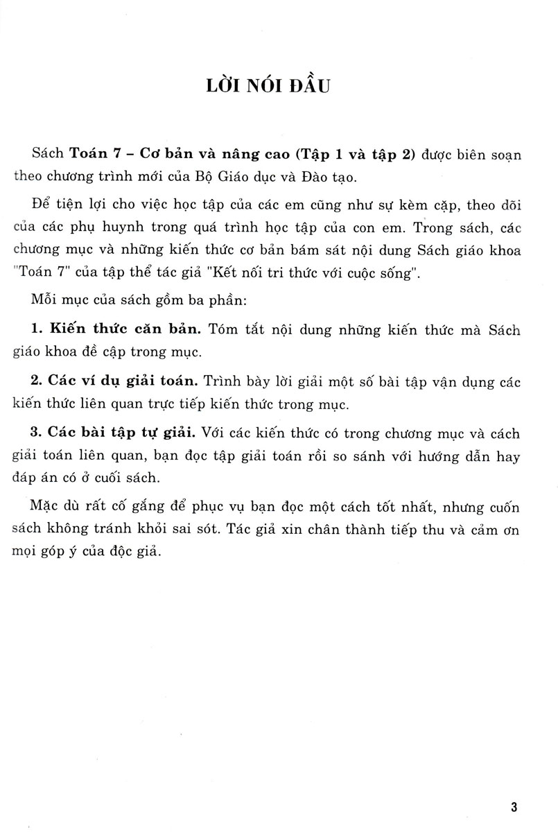 Toán Cơ Bản Và Nâng Cao Lớp 7 - Tập 2 (Bám Sát SGK Kết Nối Tri Thức Với Cuộc Sống) _HA