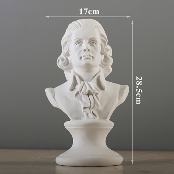 Tượng trưng bày Thần đồng âm nhạc Mozart 28.5cm