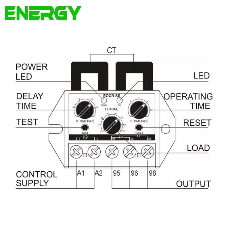 Rơ Le Nhiệt Điện Tử - Relay Bảo Vệ Động Cơ - Độ Chính Xác Cao