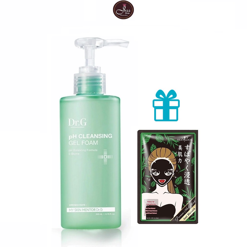 Sữa Rửa Mặt Dr.G pH Cleansing Gel Foam + Tặng 1 Mặt nạ Sexylook