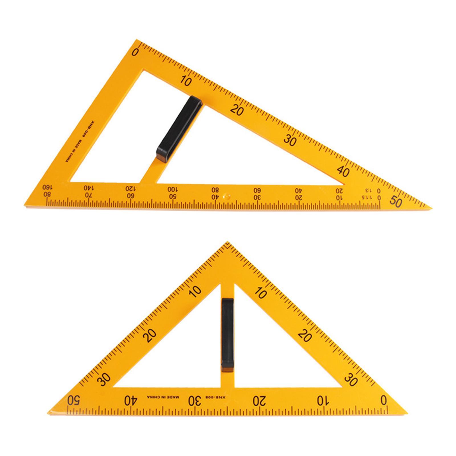 Math Geometry Ruler Large Number for School Classroom 4 Pieces