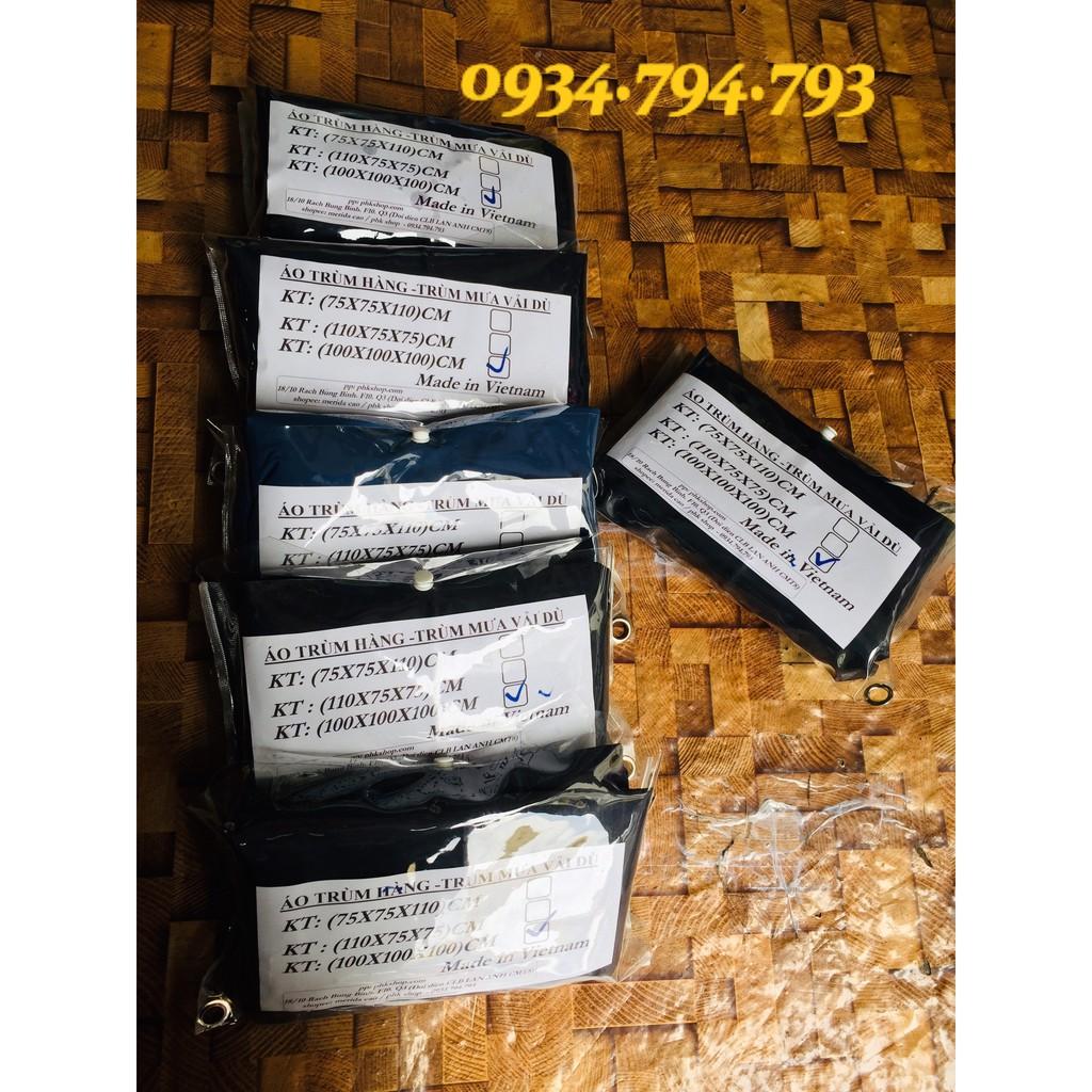 Combo si 15 áo trùm hàng vải dù cao cấp cáo dây kéo hông