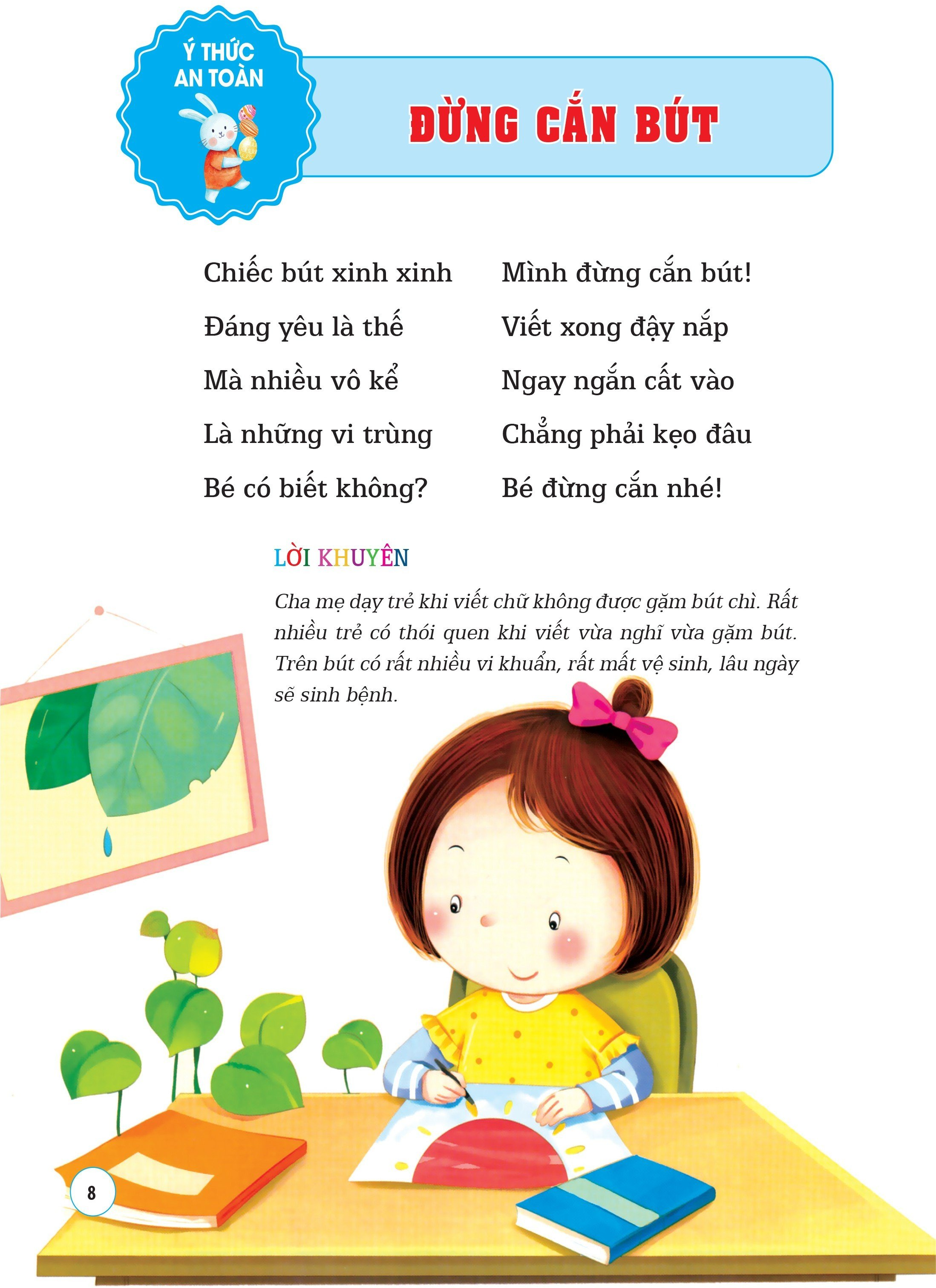 Sách - Học Kỹ Năng Sống Bằng Thơ: Ý Thức An Toàn