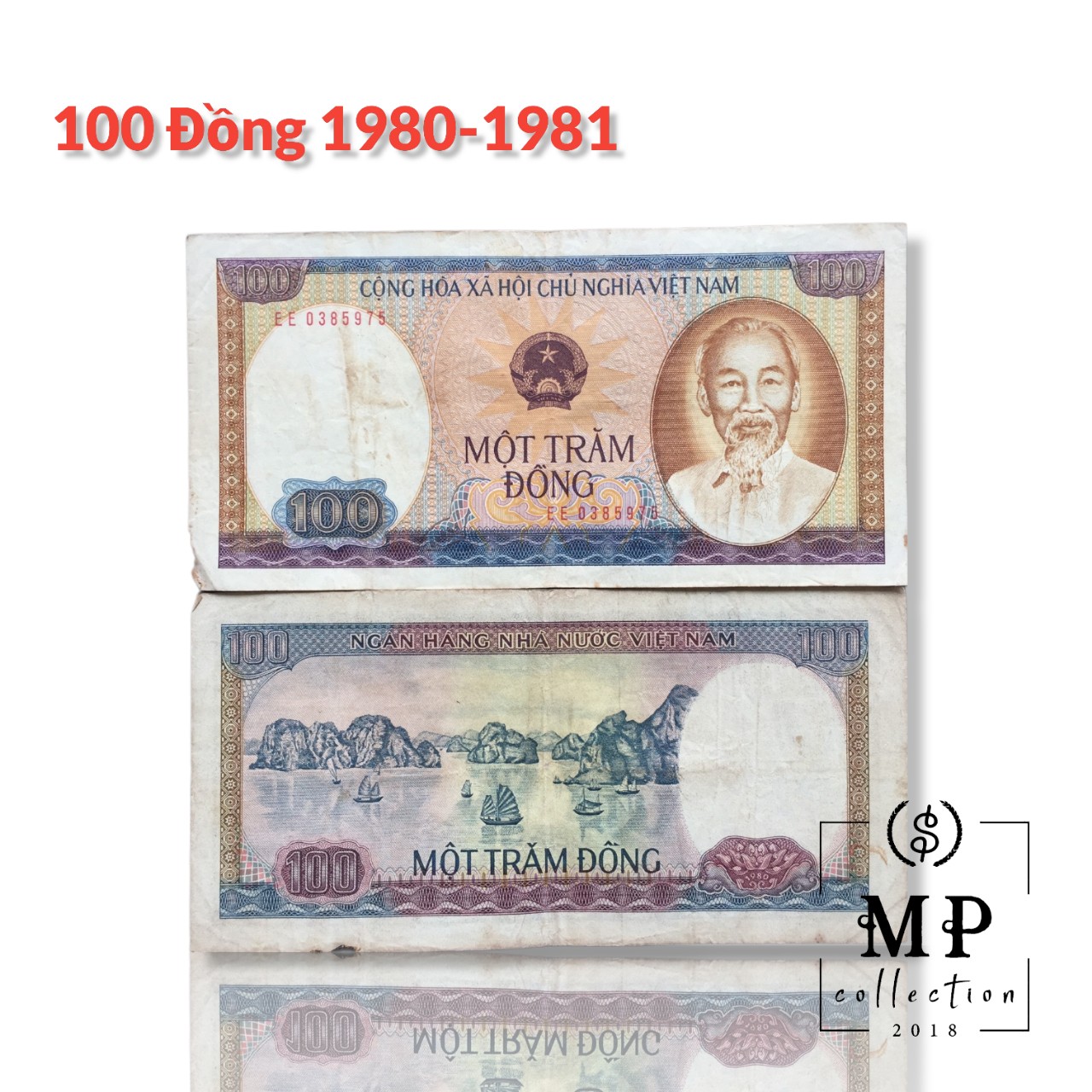 100 đồng 1980 xưa thời bao cấp, tặng phơi nylon bảo vệ PCCB MINGT.