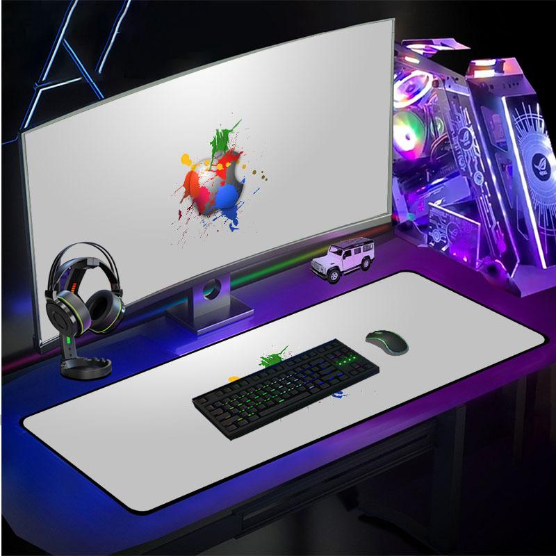 Ưu đãi đặc biệt thương mại điện tử dành cho miếng lót chuột RGB phát sáng đầy màu sắc, sạc không dây, cạnh tranh, văn phòng, bàn làm việc lớn, miếng đệm khóa cạnh