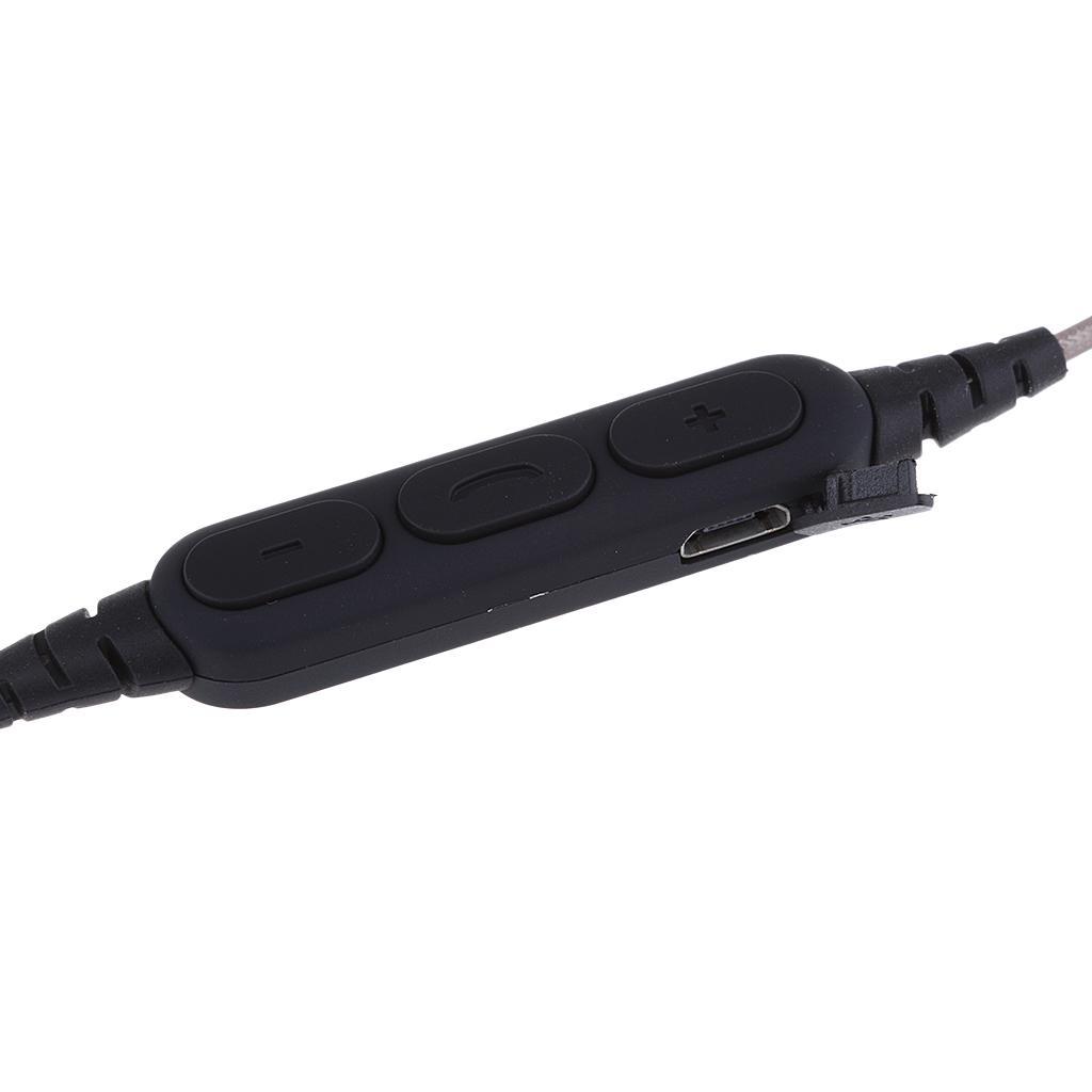 DIY Headphone Audio Cable Line Earphone Maintenance Control Wire With Microphone Bluetooth Adapter Receiver