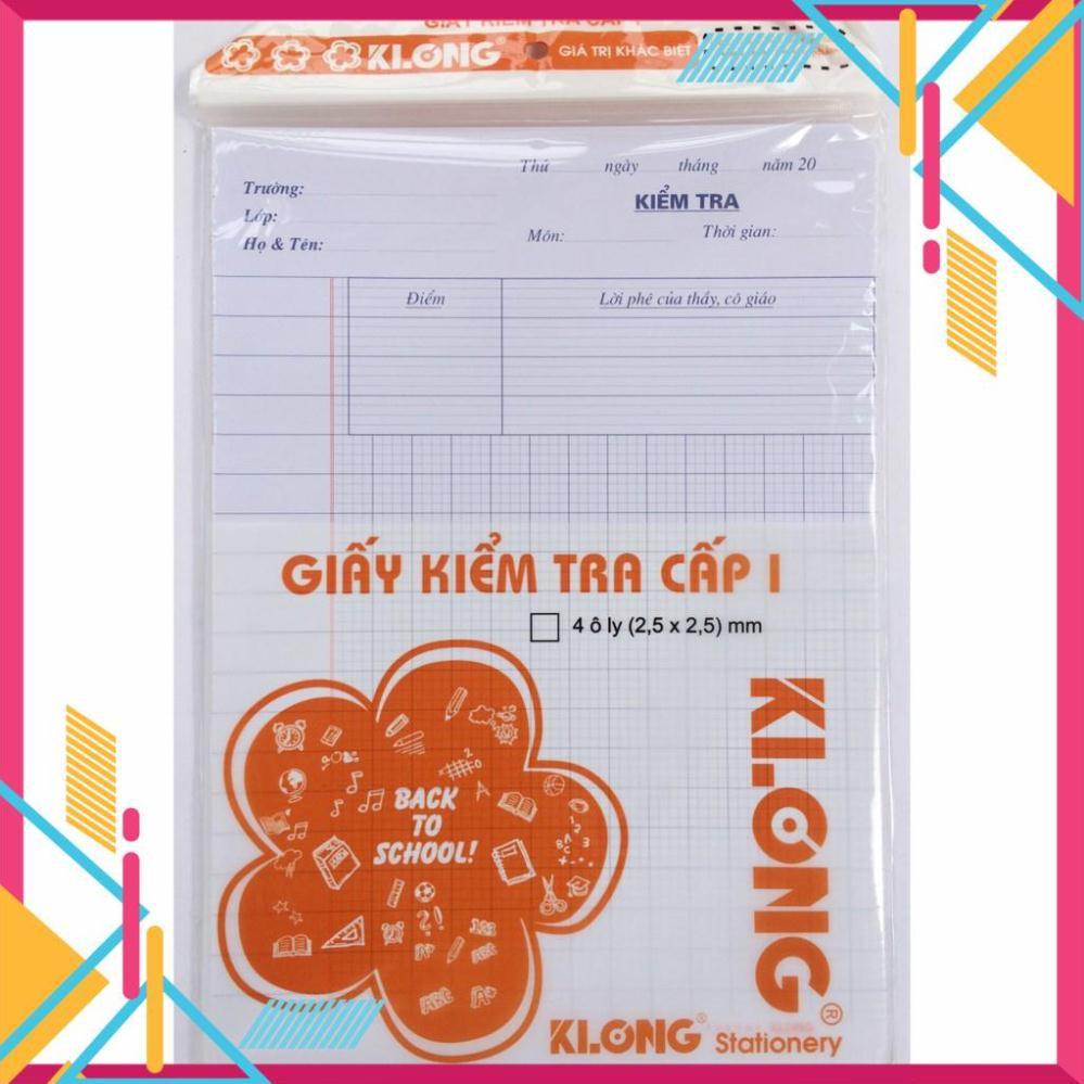 Giấy kiểm tra KLONG 4oly (2.5x2.5) 100/92; MS: 011N