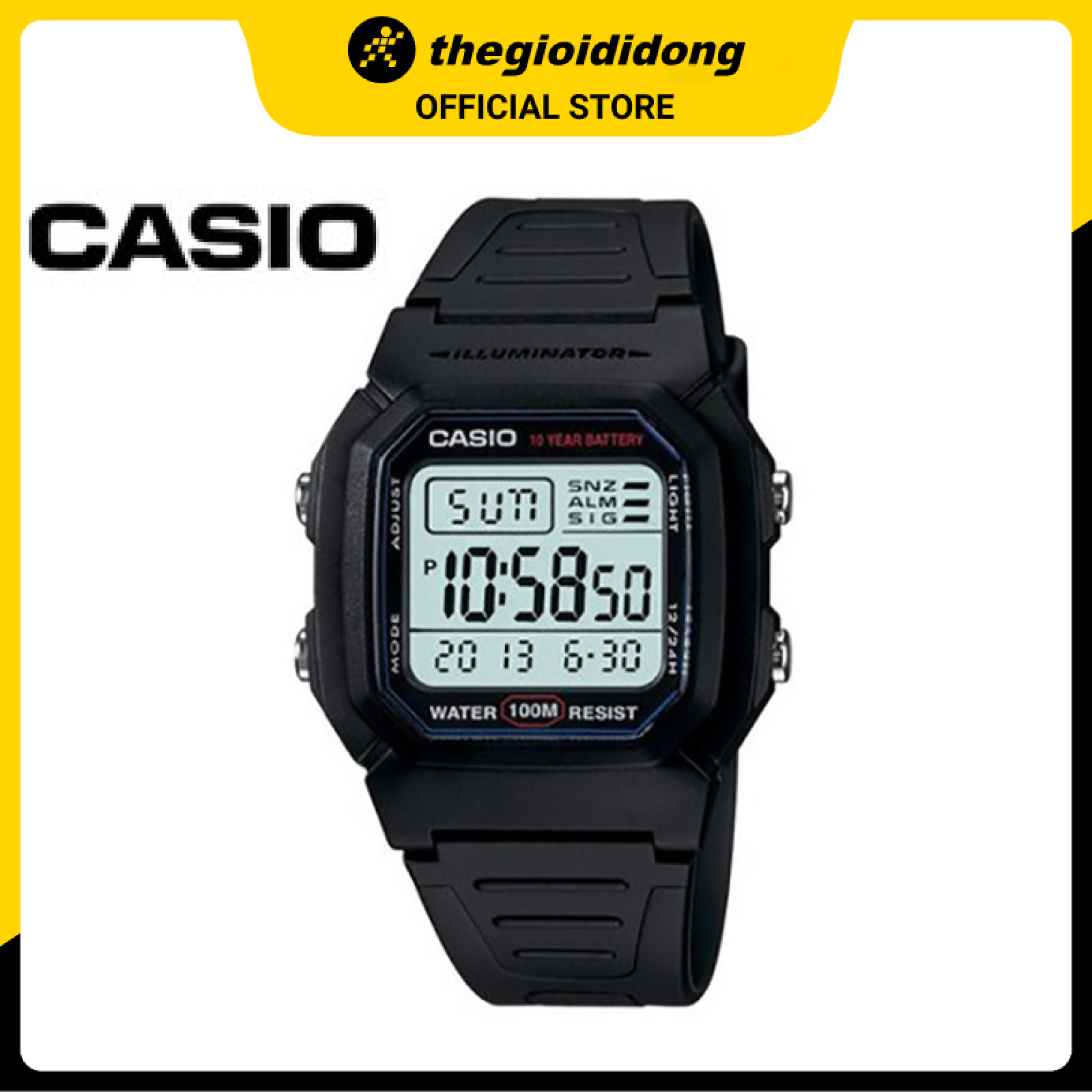 Đồng Hồ Nam Casio W-800H-1AVDF - Hàng chính hãng