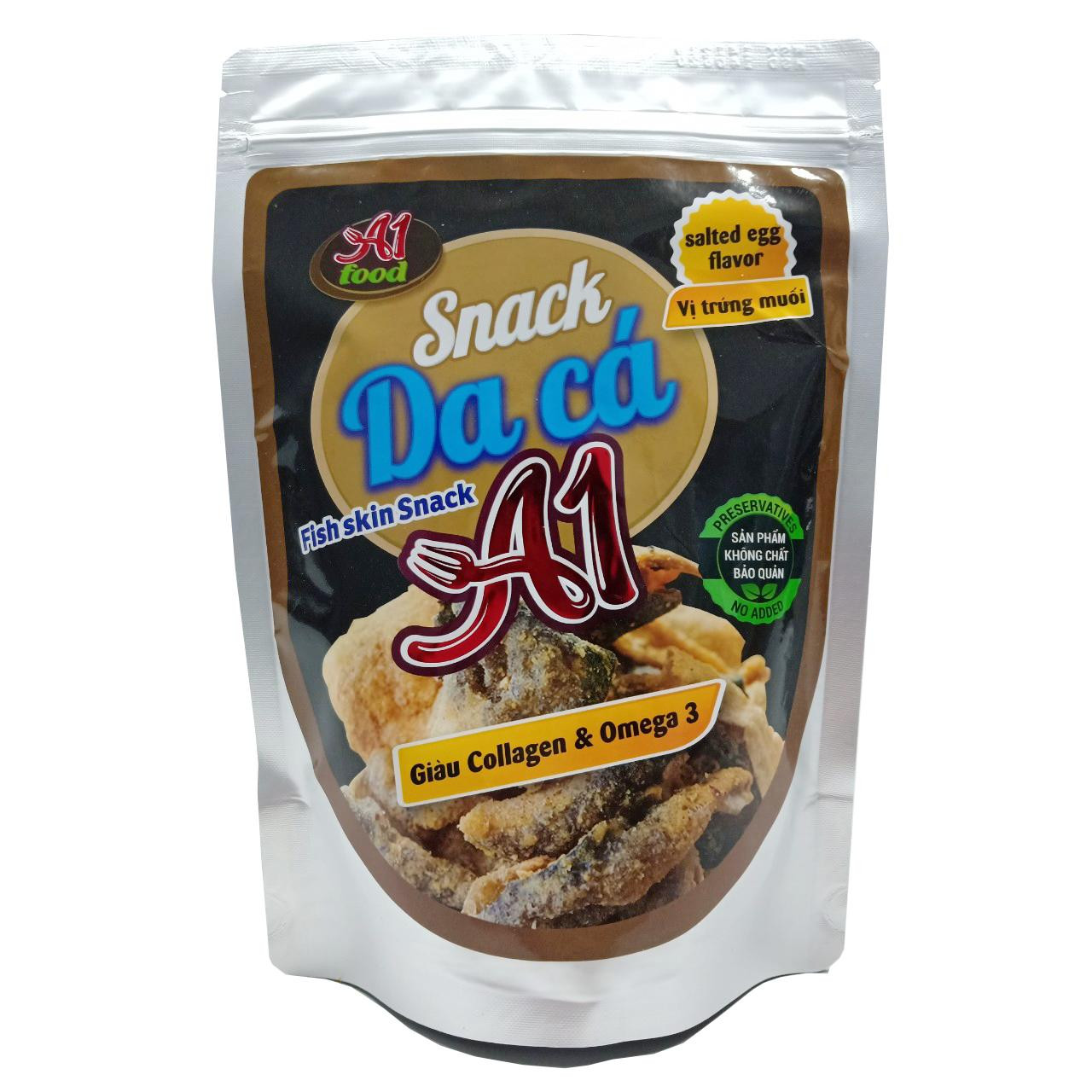 Snack Da Cá Vị Trứng Muối A1 Food - 90gram