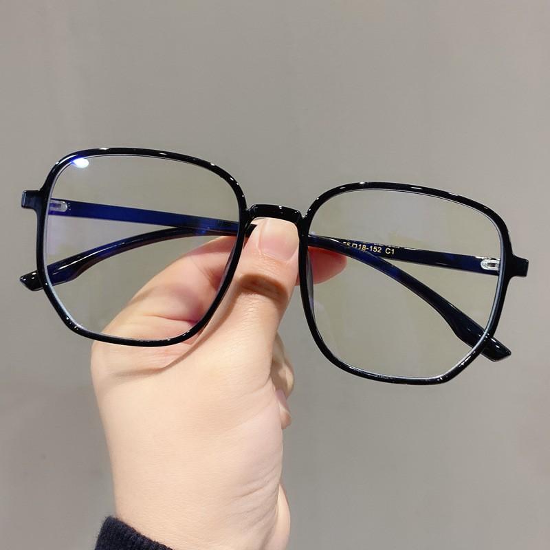 Kính mát gọng lớn đa giác đọc sách chống ánh sáng xanh