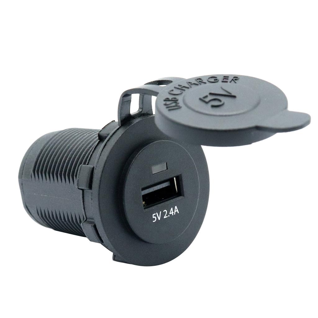 USB CHARGER 5V - 2.4A with 60cm Wiring Harness for Car Boat Marine