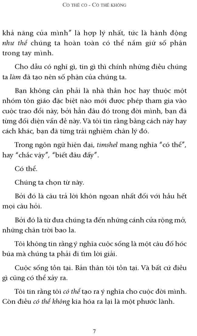 Có Thể Có - Có Thể Không (Tái Bản Từ Quyển: Nội Tâm Bí Ẩn)