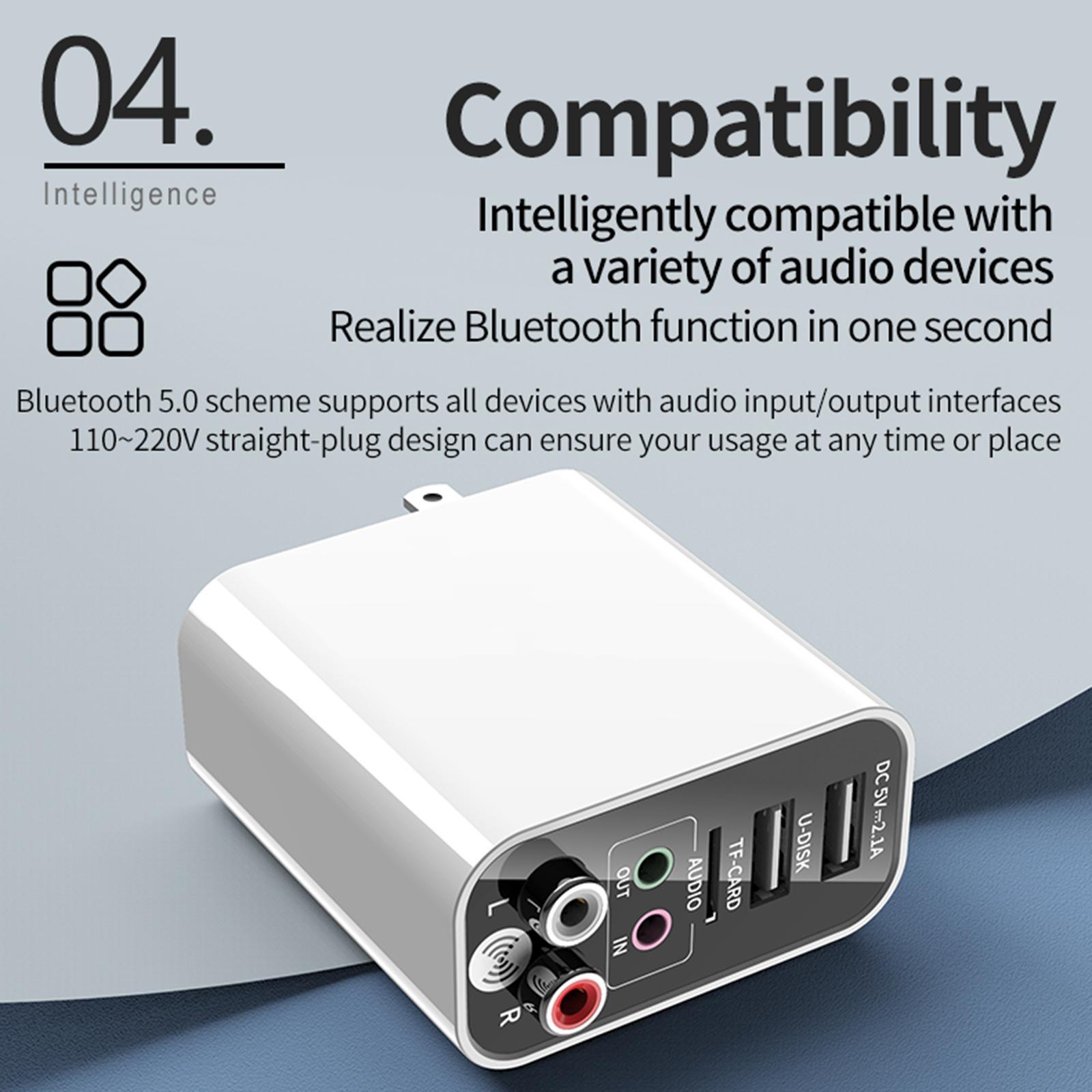 Bluetooth Adapter Receiver US Plug Remote Control