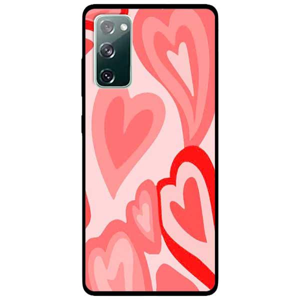 Ốp lưng dành cho Samsung S20 FE / Samsung S20 FE 5G - Tim Viền Hồng
