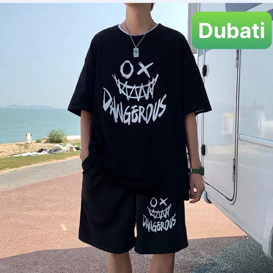 ĐỒ BỘ THỂ THAO MẶT CƯỜI DANGEROUS ĐỒ BỘ NAM NỮ THỂ THAO, ĐỒ BỘ TẬP GYM MANG Ở NHÀ VÀ ĐI CHƠI - FASHION
