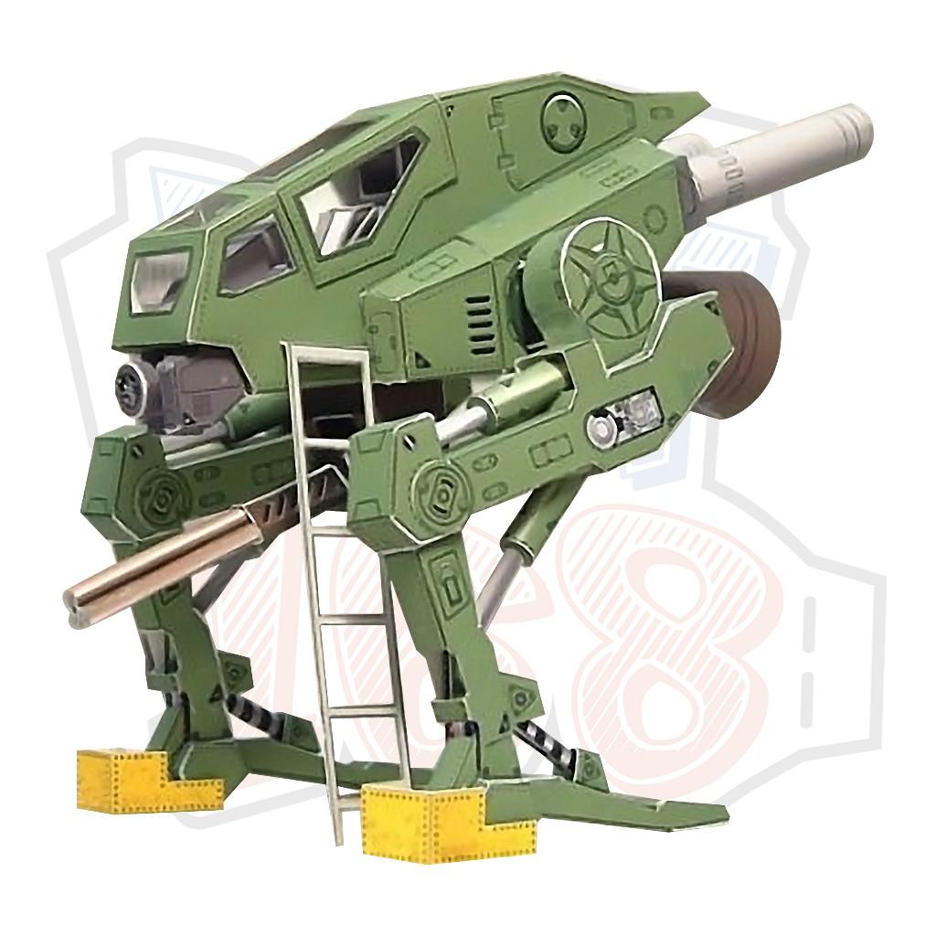 Mô hình giấy Robot Gun Walker - In mực thường - Giấy ford A3 180gsm