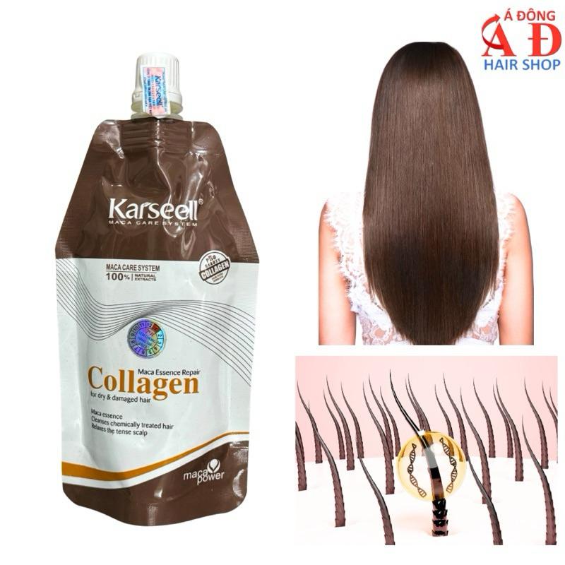 Cặp dầu gội xả Karseell BNC Argan Collagen siêu mươt Tóc + Gói hấp ủ 100ml