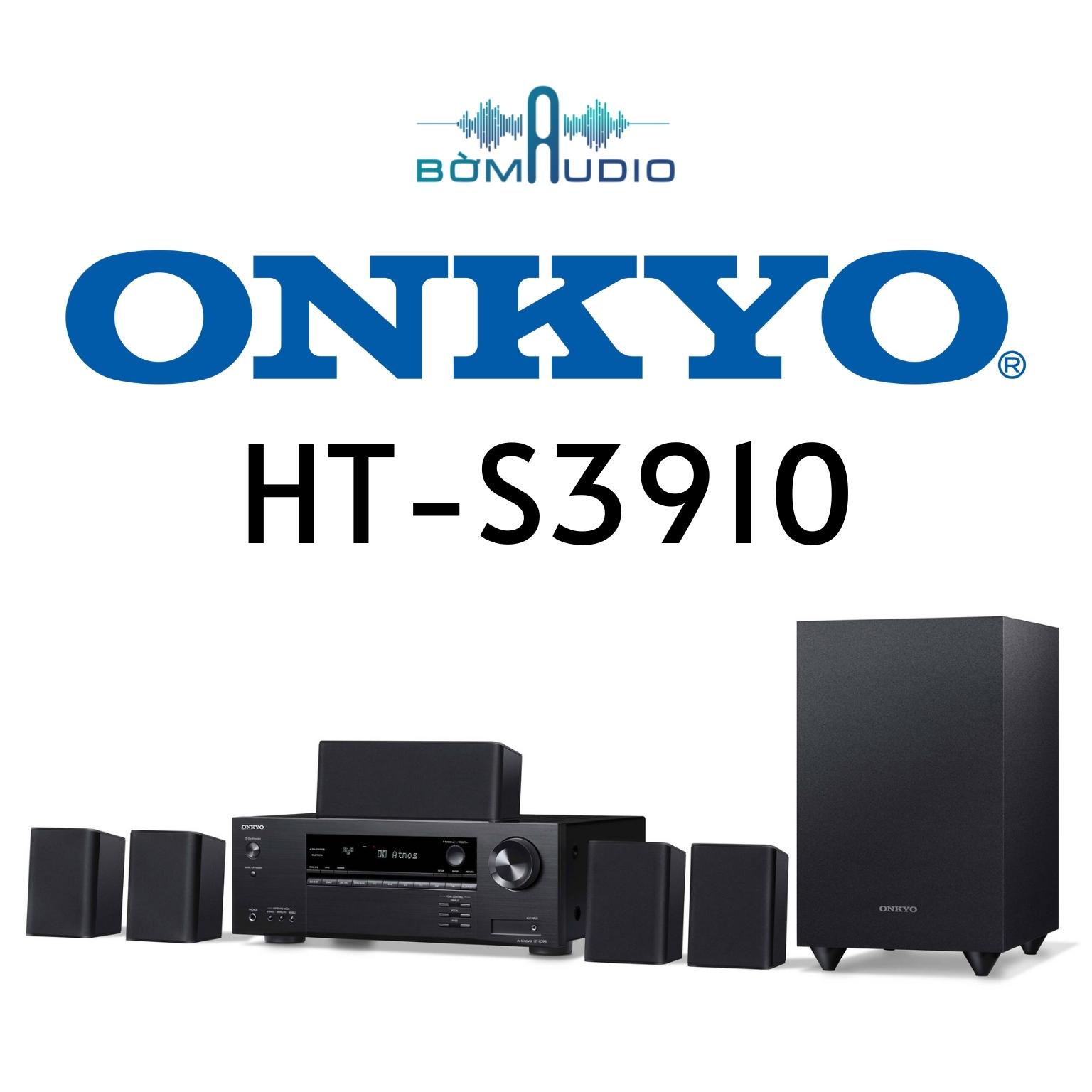 ONKYO HT-S3910 | Hệ Thống Âm Thanh Rạp Chiếu Thu Nhỏ 5.1 Dolby Atmos &amp; DTS: X - Tiêu Chuẩn Nhật Bản - Công suất 900W | Hàng Chính Hãng _ Mới 100%