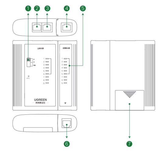 Bộ test mạng RJ45-RJ11 Ugreen 10950 cao cấp - Hàng chính hãng