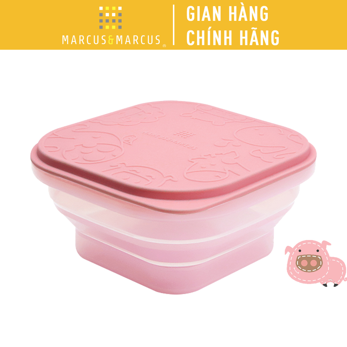 Bát silicon xếp gọn đựng bánh ăn dặm cho bé Marcus & Marcus - Pokey